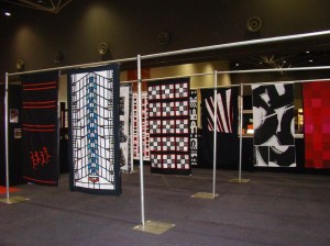How the works were hung at the Craft Fair in May 2012