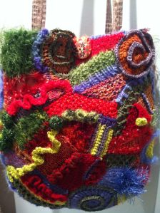 The front of the bag taken straight on.