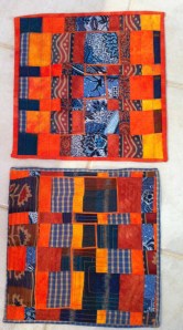 The two "F" pieces each 12 in. x 12 in.