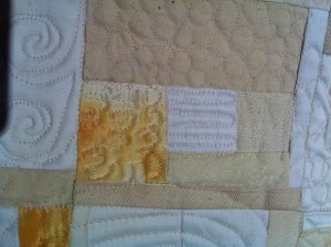 Quilted (free motion)