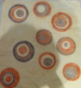 After painting with retention agent and then washed