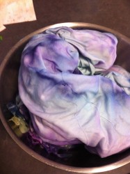 The cooled fabric in the morning