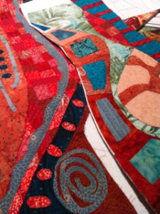 Two bits of a vessel, as yet unquilted