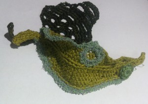 Leafette in (now) trademark) pose with ROLAND supportive and unassertive in the background.