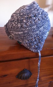 The finished hat, my design, and in fashion books but based on many images I've seen on the net.