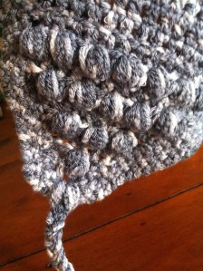 Made up slouchy hat: detail