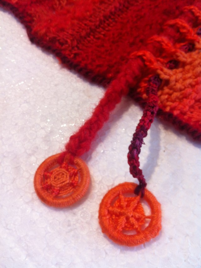 Red-orange scarf - 1